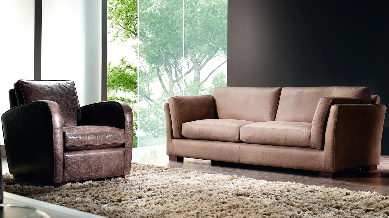 Divano lineare Manhattan di Cava Divani