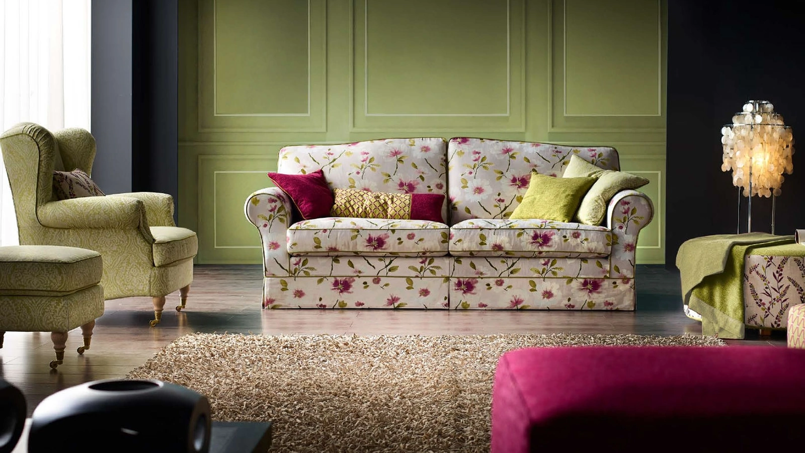 Divano in tessuto Paris di Cava Divani