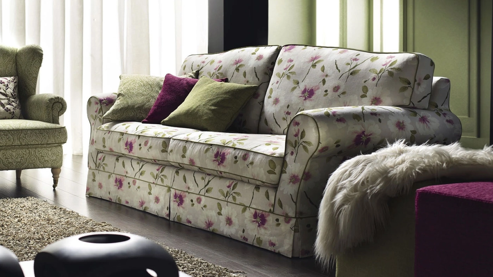 Divano in tessuto Paris di Cava Divani