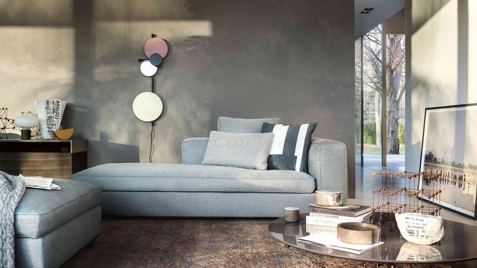 Divano lineare Snap di Lema