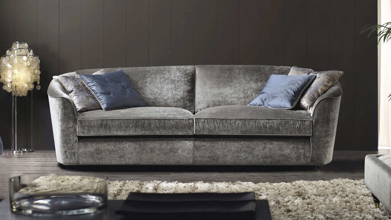 Divano lineare Vanity di Cava Divani