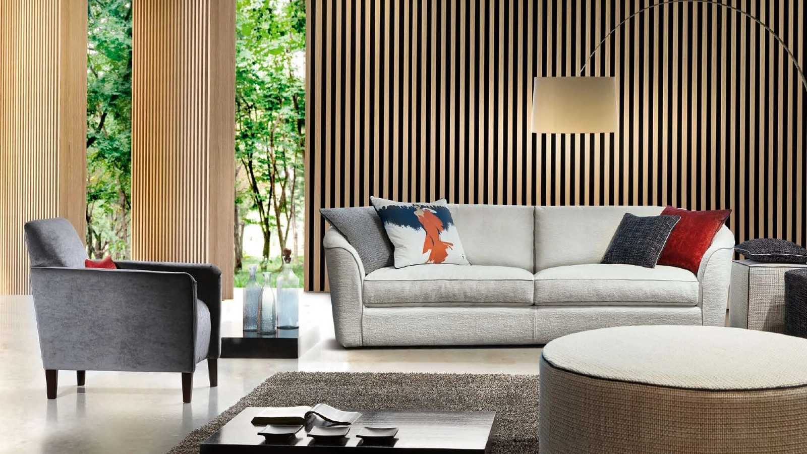 Divano lineare Vanity di Cava Divani