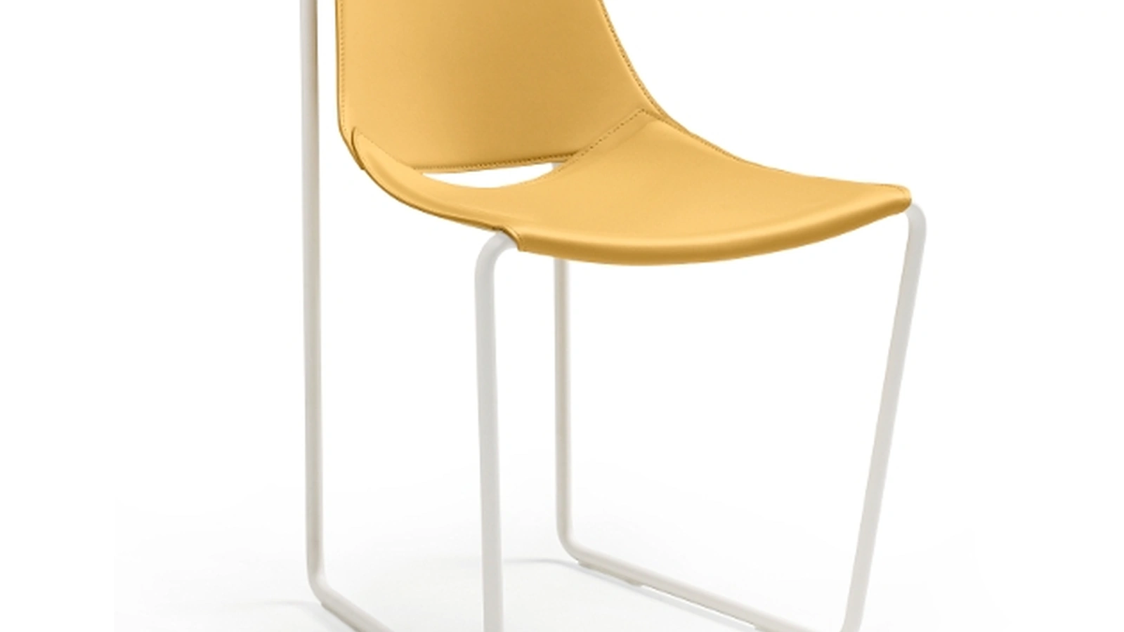 Sedia Apelle in cuoio di Midj