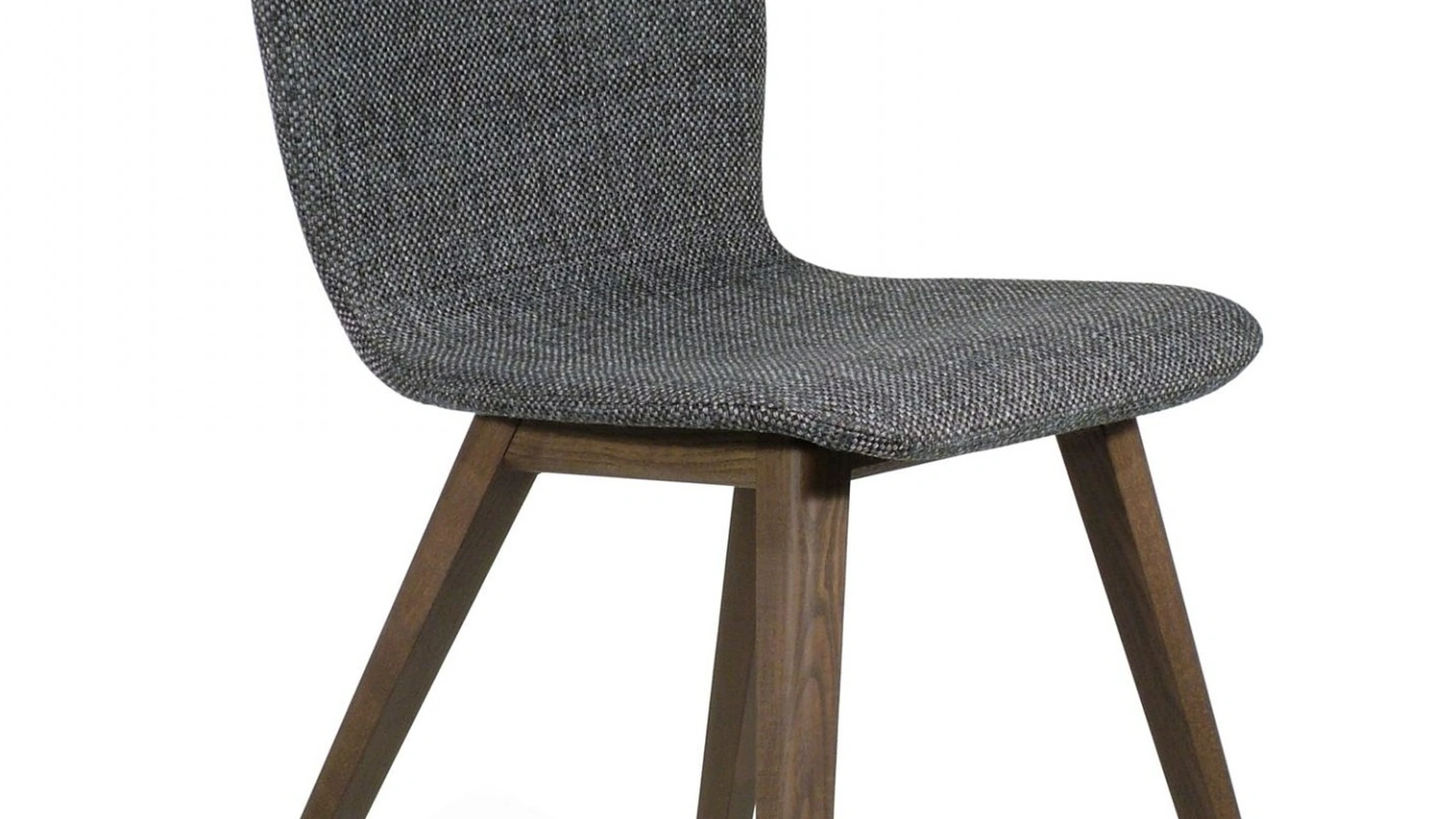 Sedia Brit in tessuto con gambe in Frassino di Pizzolato