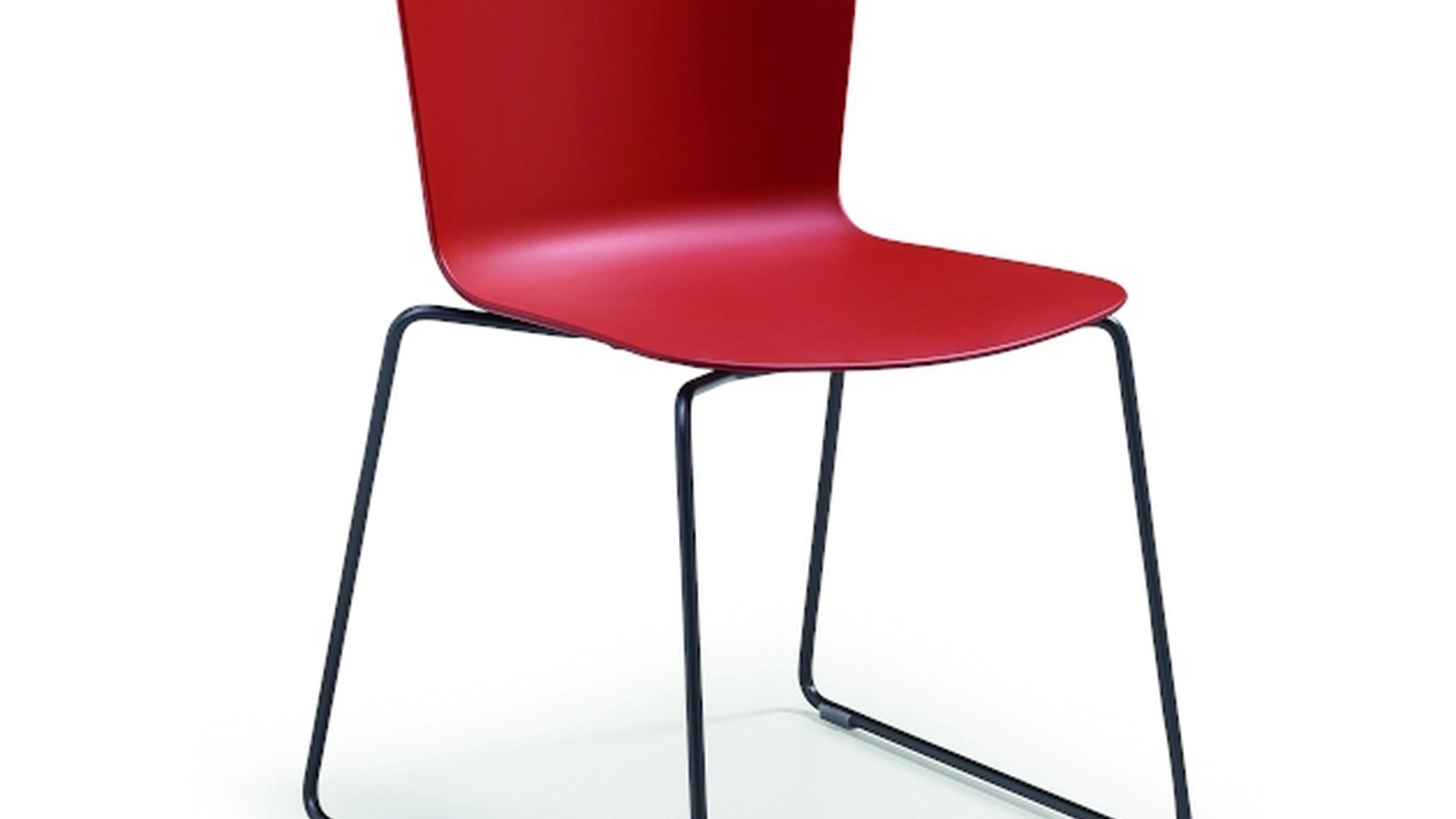 Sedia impilabile con base a slitta in metallo e sedile in polipropilene Calla S M_T PP di Midj