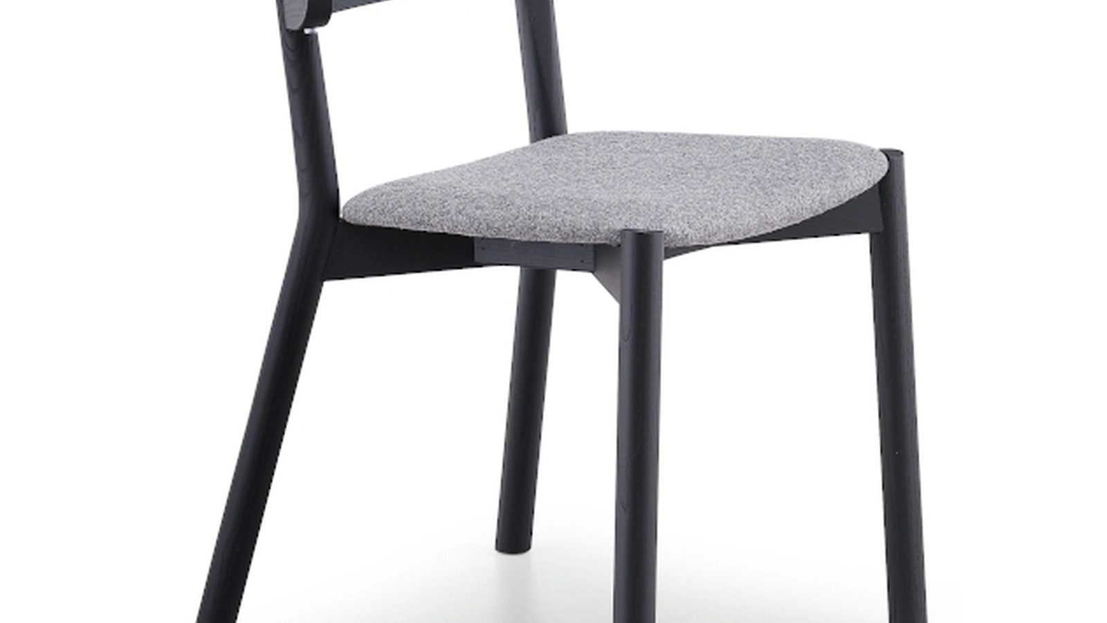 Sedia Montera in legno con seduta in tessuto di Midj