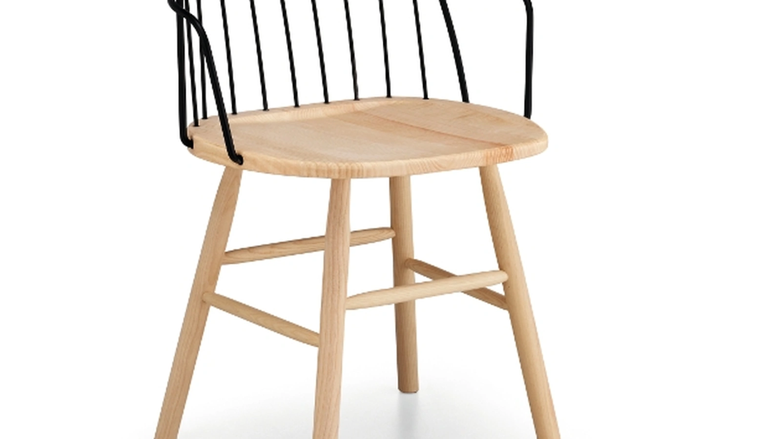 Sedia Strike in legno e metallo di Midj