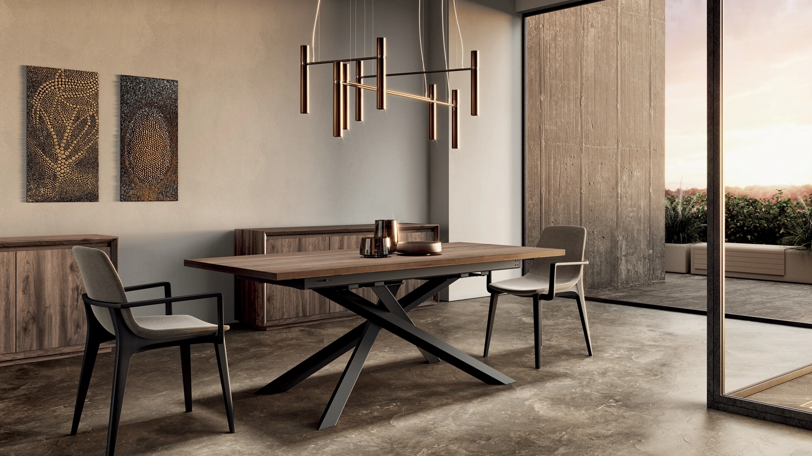 Tavolo allungabile Dam2 di Pizzolato