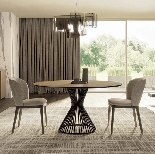 Tavolo rotondo Ikon di Pizzolato