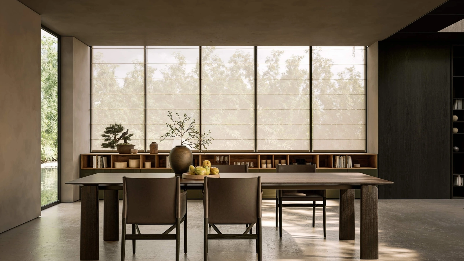 Tavolo Jiku in rovere termotrattato di Lema