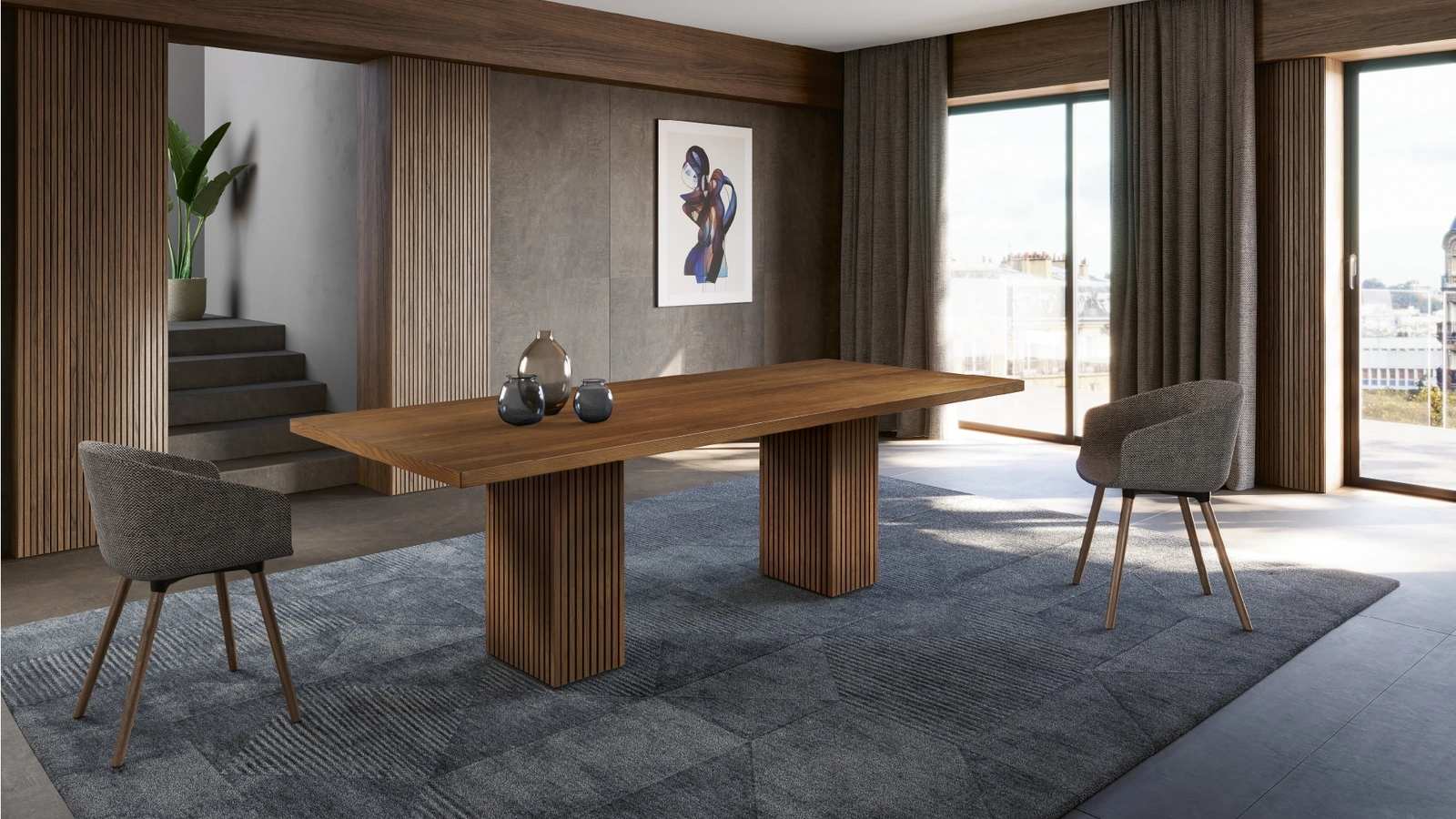 Tavolo in legno Kennet di Pizzolato