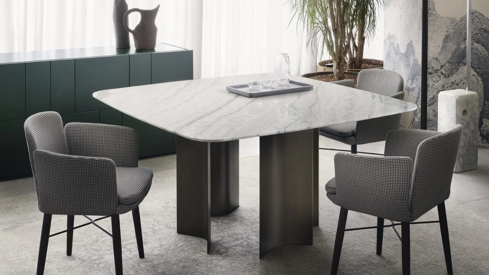 Tavolo quadrato Gullwing di Lema