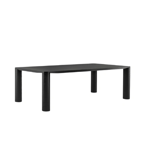 Tavolo Eggen in legno impiallacciato frassino tinto nero di Midj