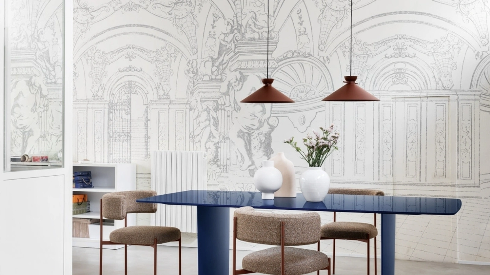 Tavolo Foil Botte con top in vetro di Midj