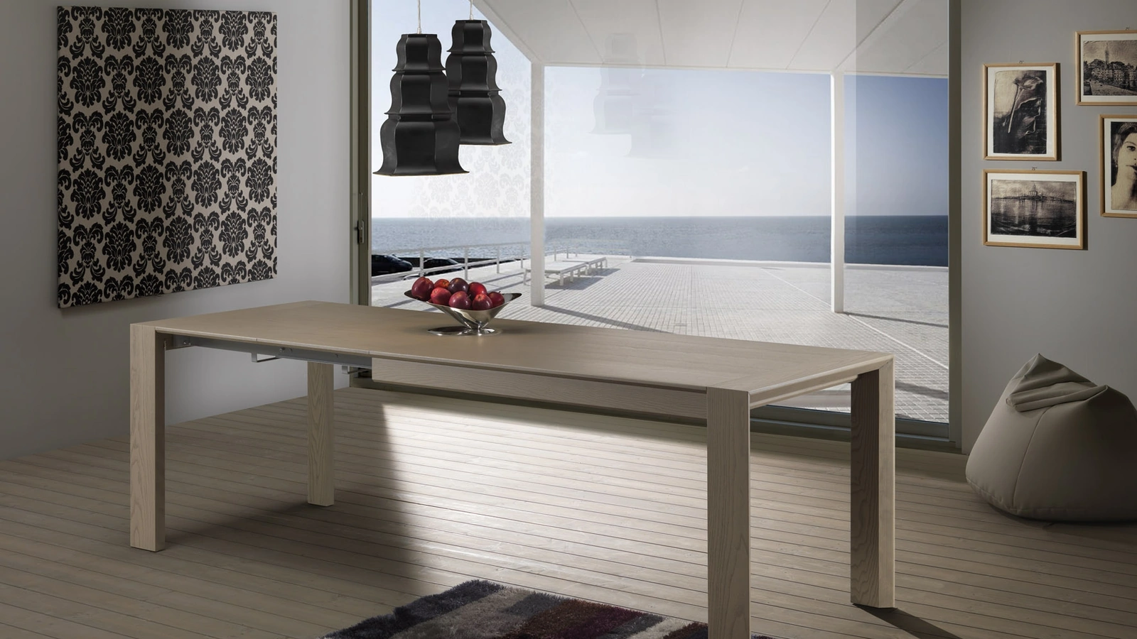 Tavolo allungabile Shanghai in legno di Pizzolato