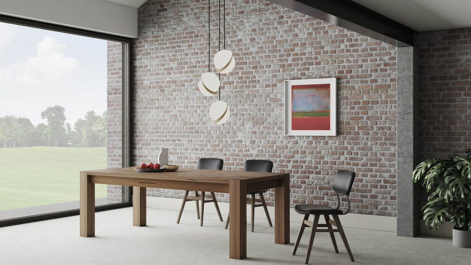 Tavolo allungabile impiallacciato Rovere Solid di Pizzolato