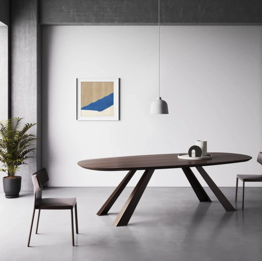 Tavolo in legno Spider T di Pizzolato