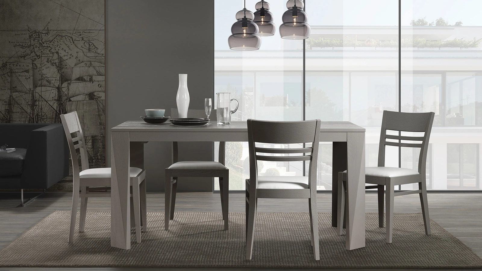 Tavolo allungabile Valencia in legno di Pizzolato