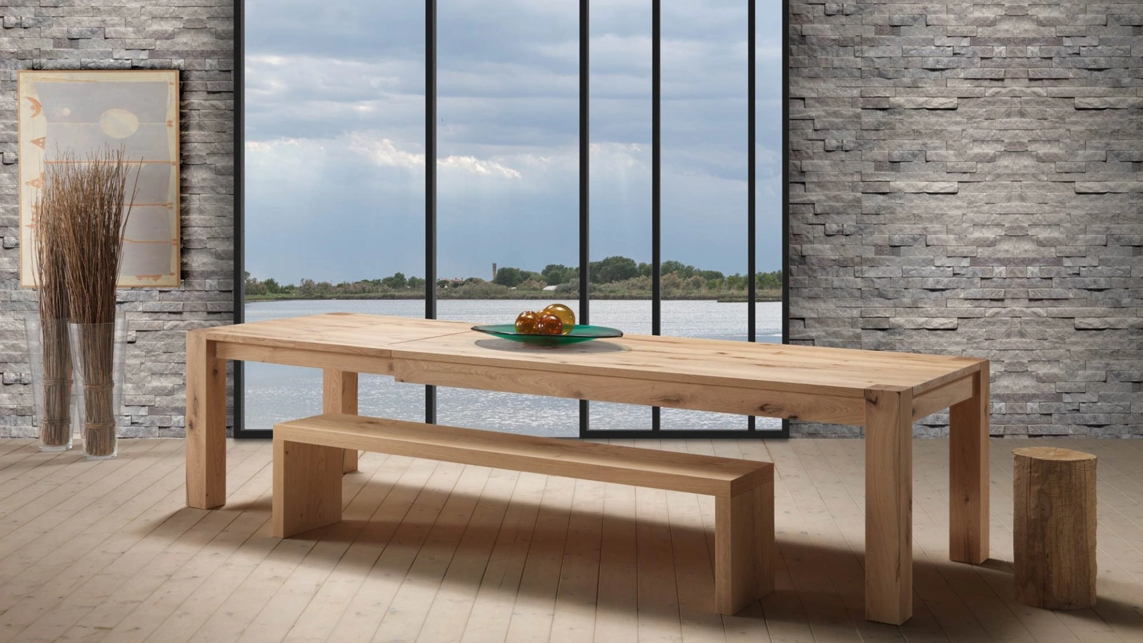 Tavolo allungabile in legno Venezia di Pizzolato