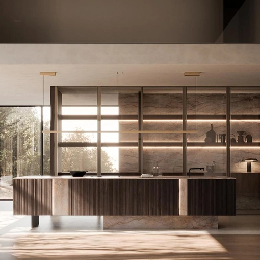 Cucina Design con isola Vertical di Modulnova
