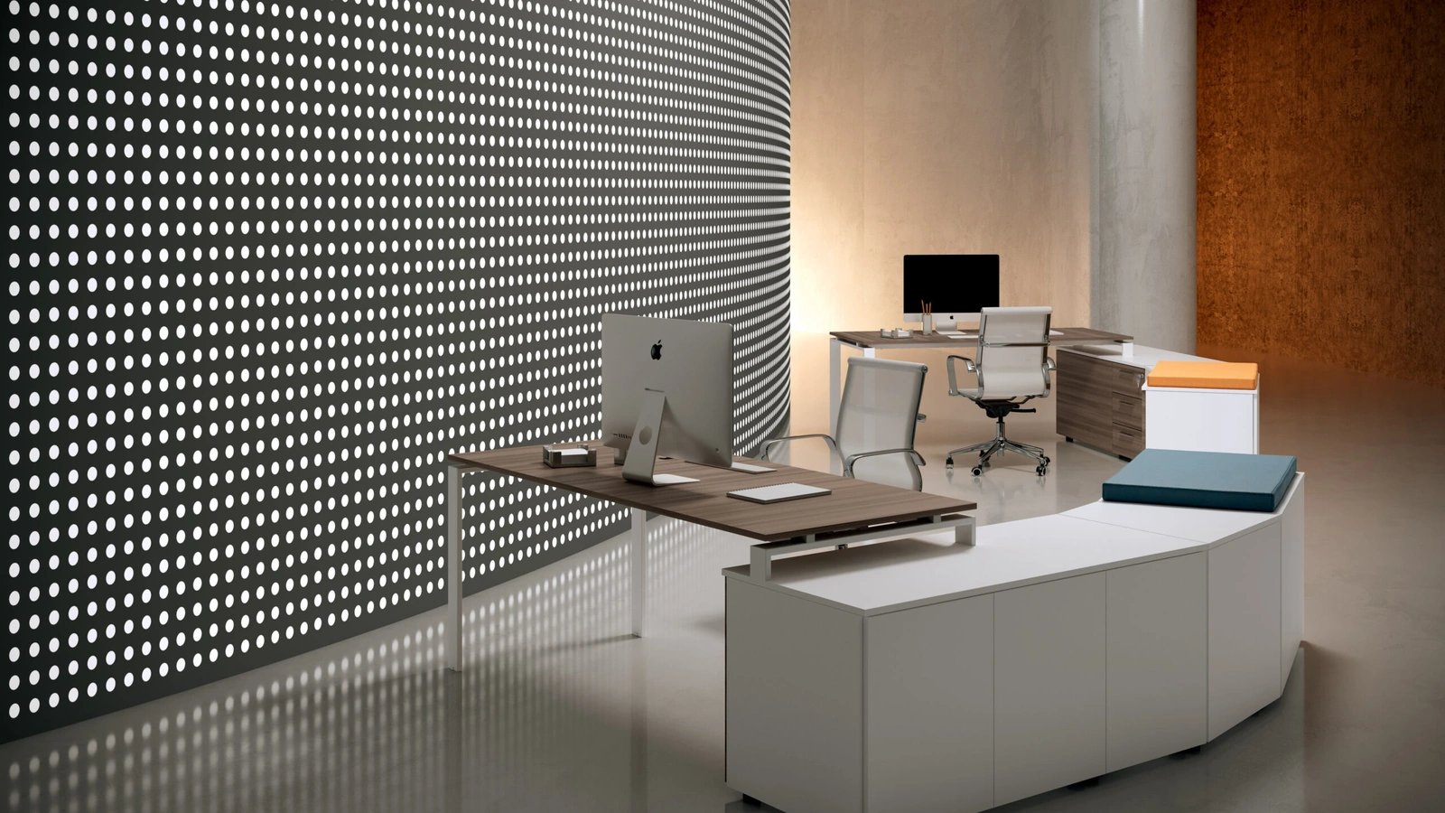 Scrivania Operativa Loft 03 in melaminico di Colombini Office