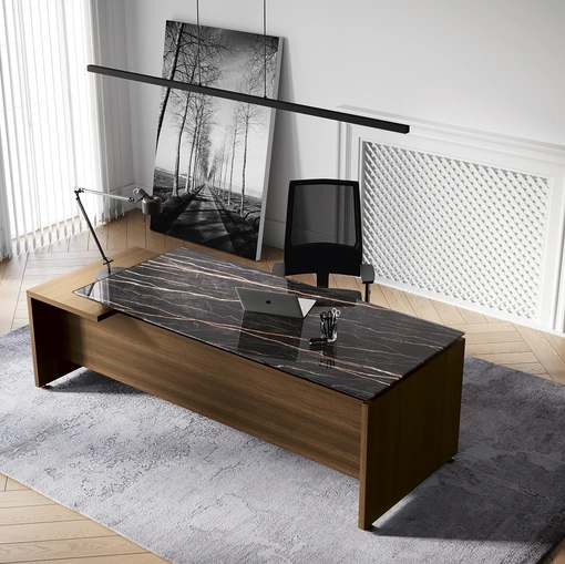 Scrivania Direzionale Go Easy Vetro di Colombini Office