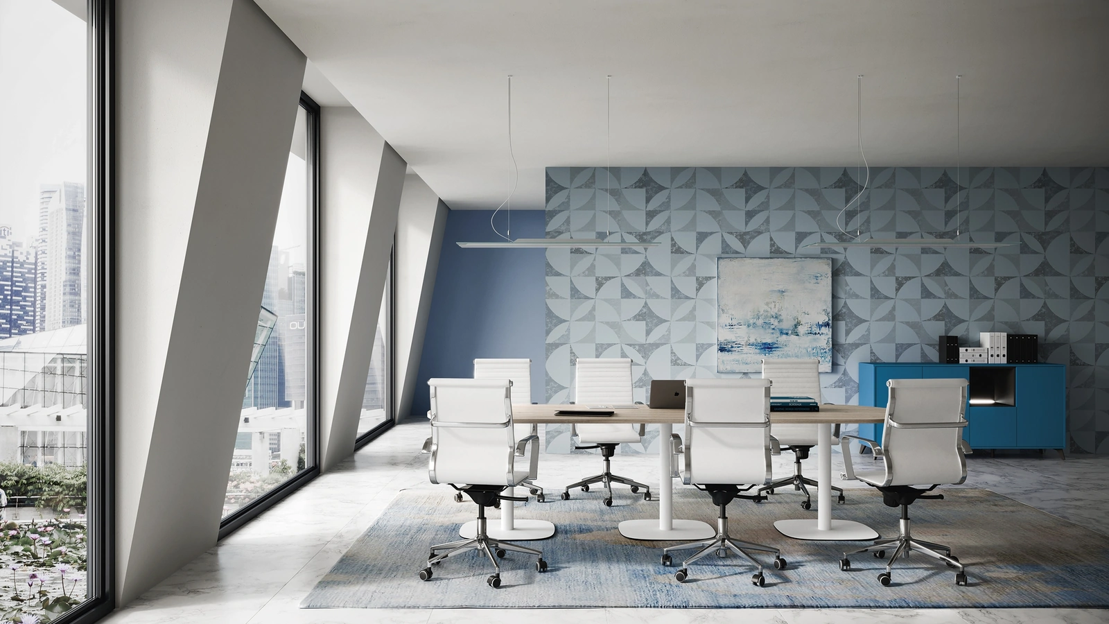 Scrivania Operativa Teko 11 in melaminico e metallo di Colombini Office