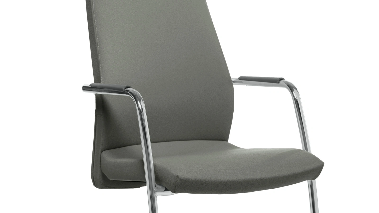 Poltroncina ospiti e attesa 17 in tessuto con struttura metallica di Colombini Office