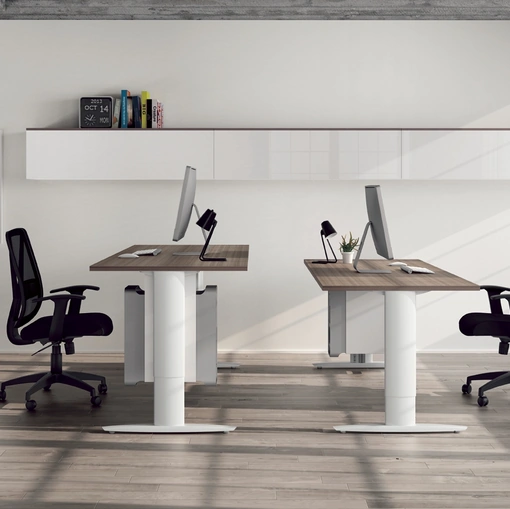 Seduta ergonomica Operativa 04 in tessuto tecnico Nero traspirante di Colombini Office