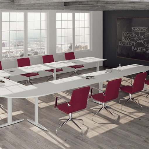 Seduta Operativa 05 in tessuto e metallo con braccioli di Colombini Office