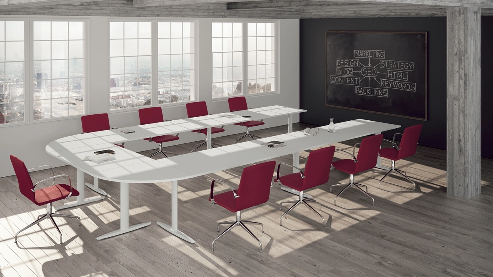 Seduta Operativa 05 in tessuto e metallo con braccioli di Colombini Office