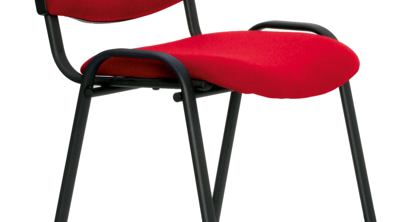 Seduta ospiti e attesa 22 in tessuto rosso imbottito di Colombini Office